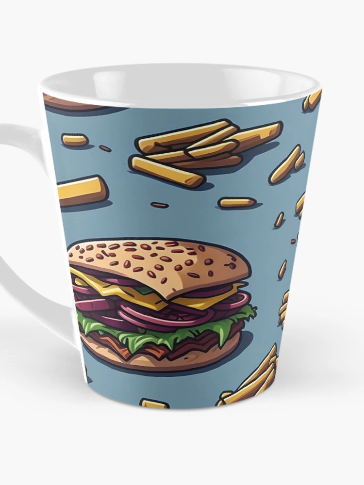 Thumbnail 3 of 4, Coffee Mug, Burger Pattern designed and sold by EBESIGN.
