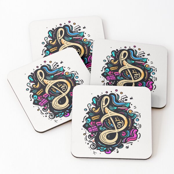 Item preview,  Musical Note Doodle art designed and sold by Flauntra.