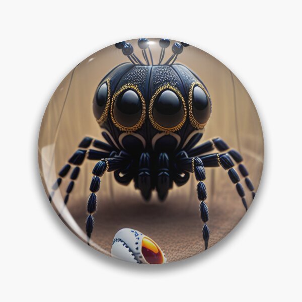 Artikelvorschau, Schwarze gruselige gruselige Spinne entworfen und verkauft von MadinaFatt.