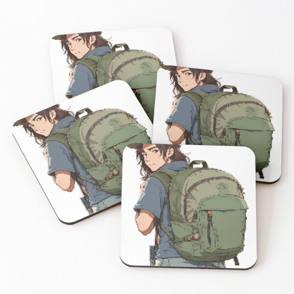 Item preview, Pixel Art Explore the World with a Backpacking Hiker: Adventures Await designed and sold by fabrykamarty.