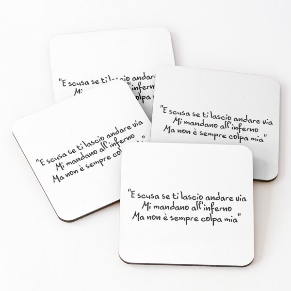Item preview, COEZ FRAH QUINTALE Alta marea E scusa se ti lascio andare via Mi mandano all'inferno Ma non è sempre colpa mia frasi italiano album quote frasi canzoni designed and sold by fuffu.