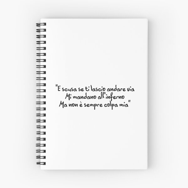 Item preview, COEZ FRAH QUINTALE Alta marea E scusa se ti lascio andare via Mi mandano all'inferno Ma non è sempre colpa mia frasi italiano album quote frasi canzoni designed and sold by fuffu.