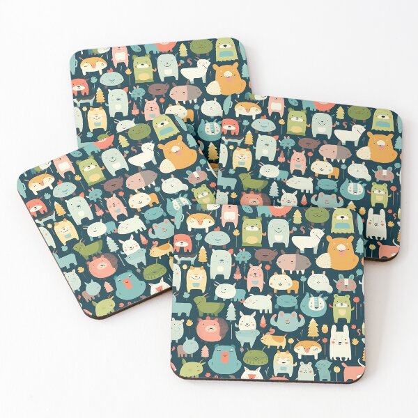 Item preview, Cute Funny Animals Pattern designed and sold by DaliusD.