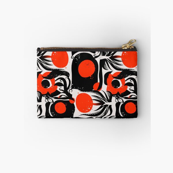 Item preview, Retro flowers in black and red designed and sold by Pia Kolle.