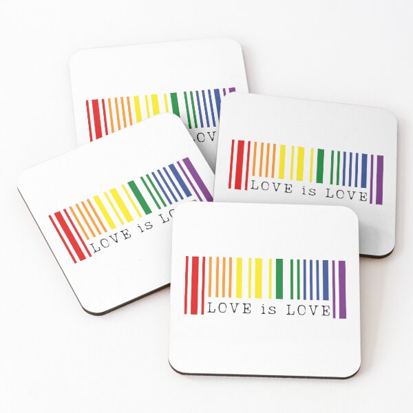 Item preview, Love is Love Barcode LGBTQIA+ designed and sold by PODbyNihar.