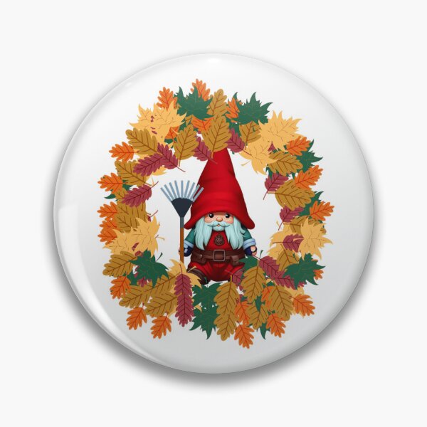 Item preview, Fall Gnome Surrounded by Leaves - Sweet Boho Gnome Thanksgiving Design designed and sold by TGAL2.
