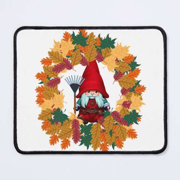 Item preview, Fall Gnome Surrounded by Leaves - Sweet Boho Gnome Thanksgiving Design designed and sold by TGAL2.