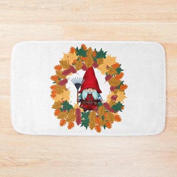 Item preview, Fall Gnome Surrounded by Leaves - Sweet Boho Gnome Thanksgiving Design designed and sold by TGAL2.