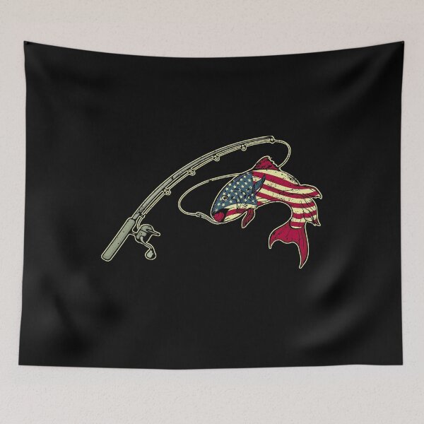 Item preview, Fishing Gift Father USA 4th Of July USA Flag Fishing designed and sold by DSWShirts.