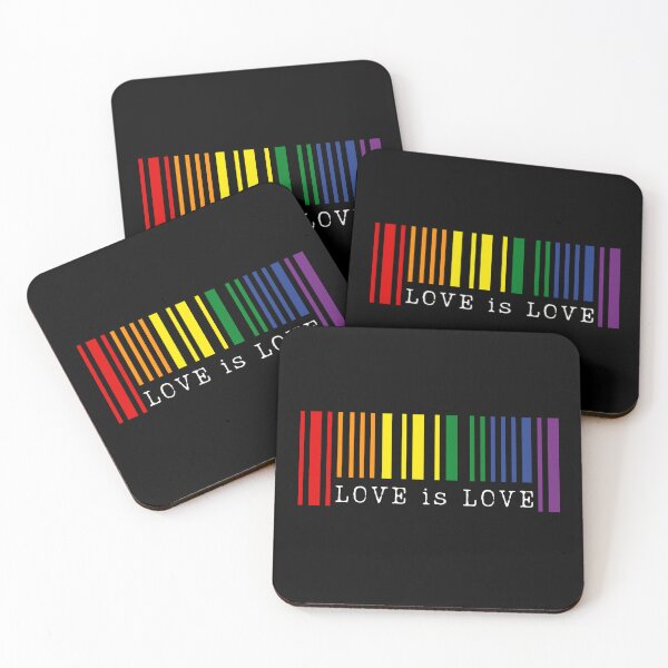 Item preview, Love is Love Barcode LGBTQIA+ designed and sold by PODbyNihar.