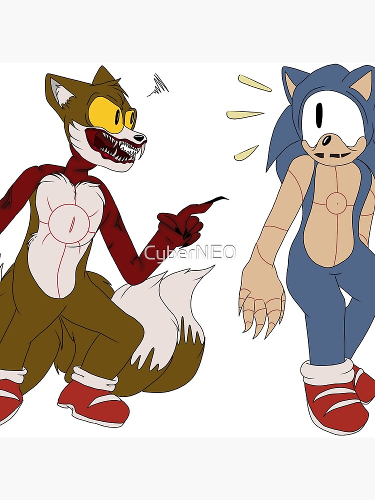 Sonic.exe and tails doll  Tails doll, Sonic, Creepy art