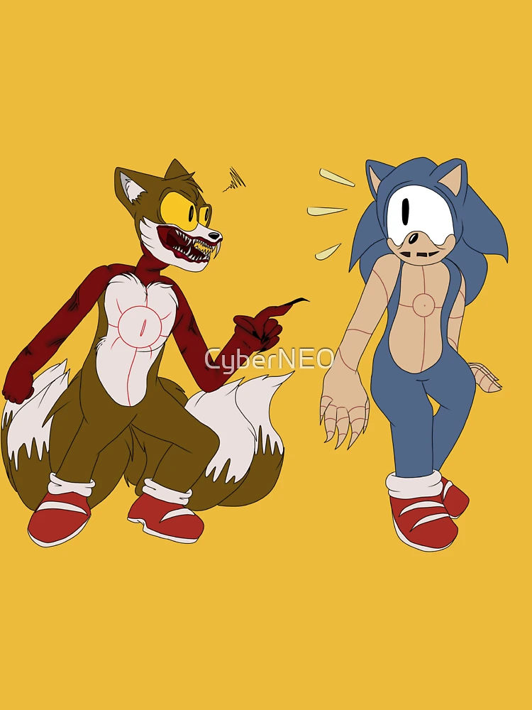 Sonic.EXE And Cyn Sticker for Sale by CyberNE0