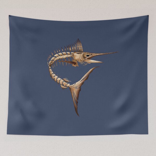 Item preview, Salty Bones Marlin Art designed and sold by Color4Nature.