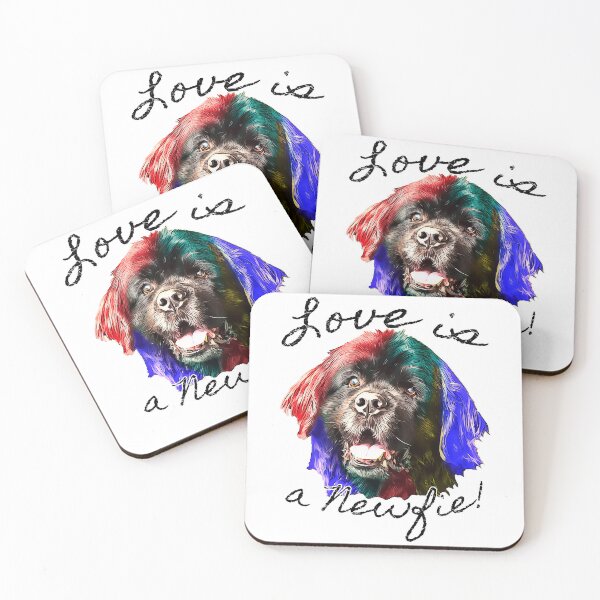 Item preview, Love is a Newfie! designed and sold by KustomKulcha.