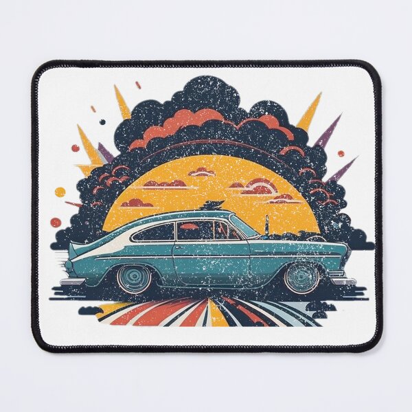 Item preview, Vintage  vehicle Pop art Flat design designed and sold by TheBlackCircle.