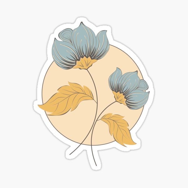 flower sand Sticker