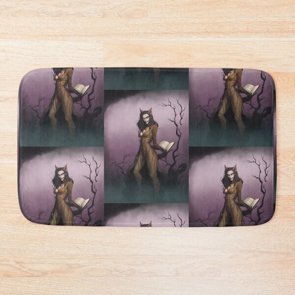 Item preview,  A female werewolf witch illustration designed and sold by Vintage Designs +.