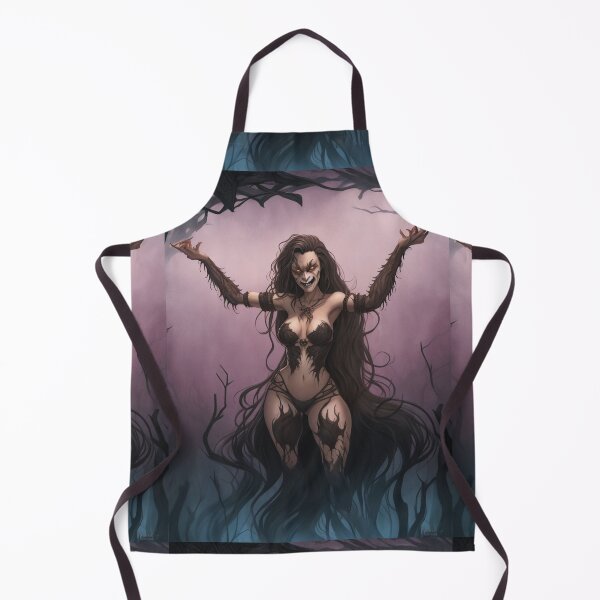 Item preview, A female werewolf witch illustration designed and sold by Vintage Designs +.