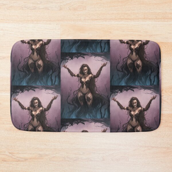 Item preview, A female werewolf witch illustration designed and sold by Vintage Designs +.