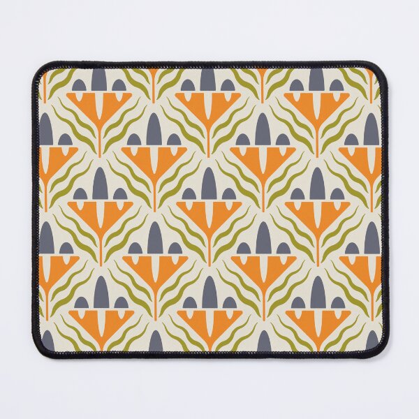 Item preview, KF 0088 D - Vintage Retro Flower 70s Modern Geometric Floral Pattern designed and sold by KhakiFinch.