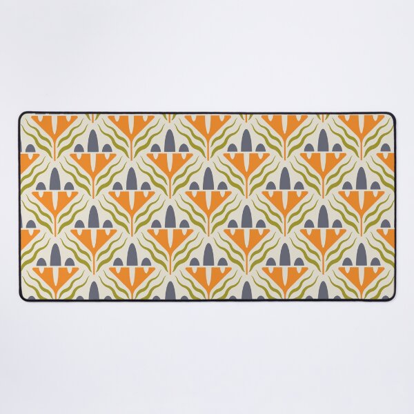 Item preview, KF 0088 D - Vintage Retro Flower 70s Modern Geometric Floral Pattern designed and sold by KhakiFinch.