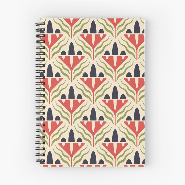 Item preview, KF 0088 F - Vintage Retro Flower 70s Modern Geometric Floral Pattern designed and sold by KhakiFinch.