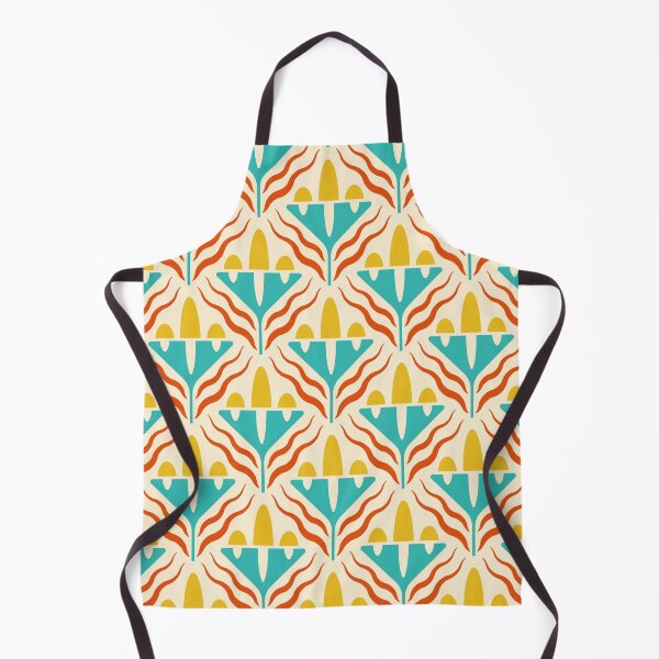 Item preview, KF 0088 G - Vintage Retro Flower 70s Modern Geometric Floral Pattern designed and sold by KhakiFinch.