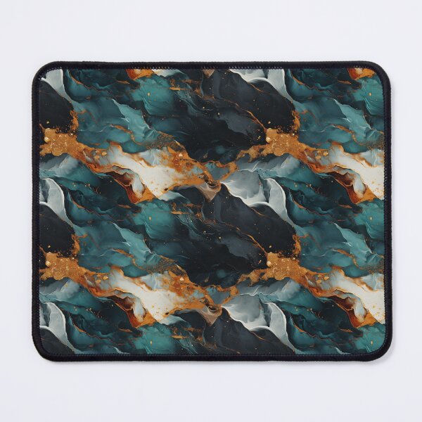 Item preview, Teal And Gold Marble designed and sold by Lumistica.