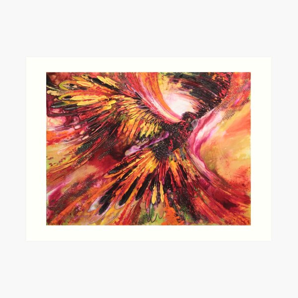 Redtailed riot Art Print