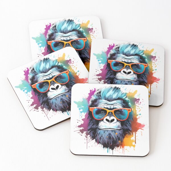 Item preview, Trendy Hipster Gorilla Rocking Shades designed and sold by DaliusD.