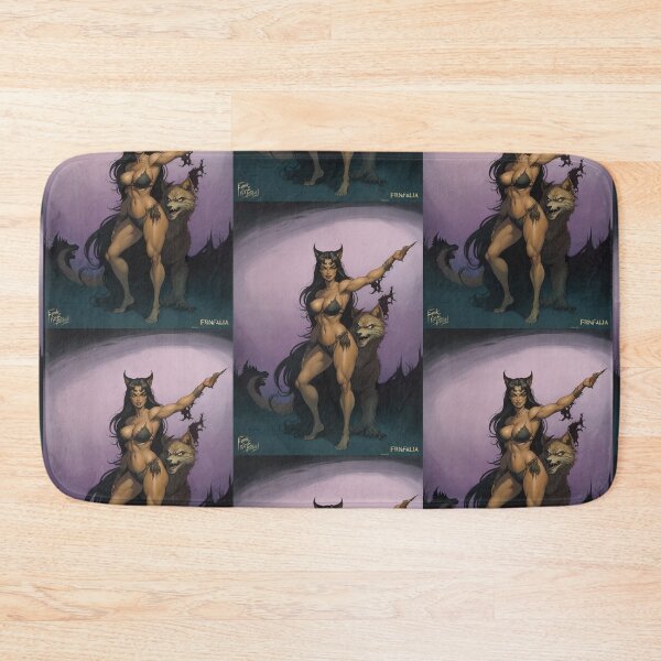 Item preview,   A female werewolf witch illustration designed and sold by Vintage Designs +.