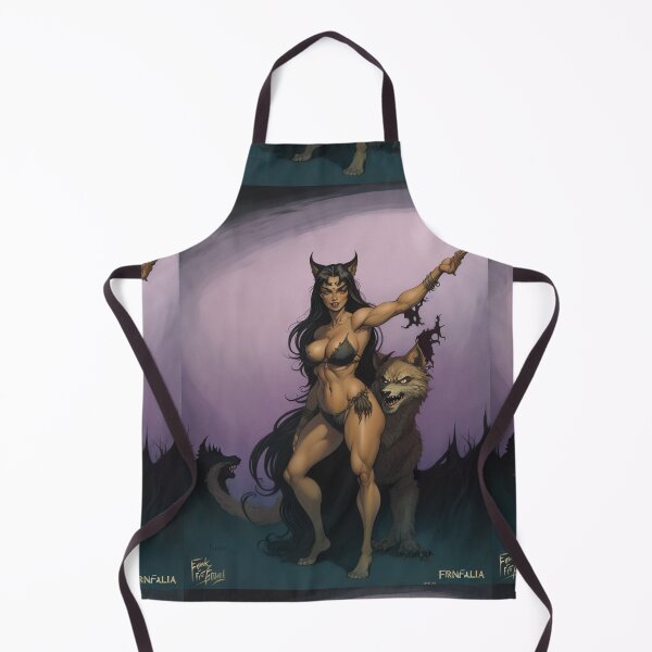 Item preview,   A female werewolf witch illustration designed and sold by Vintage Designs +.