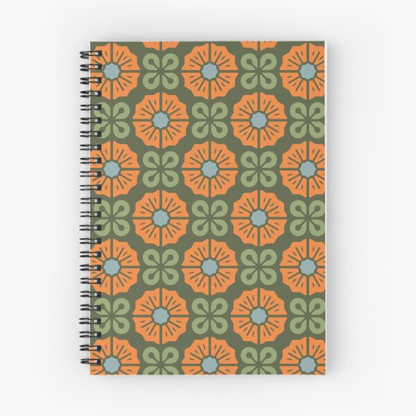 Item preview, KF 0089 F - Vintage Retro Flower 70s Modern Geometric Floral Pattern designed and sold by KhakiFinch.