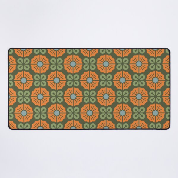Item preview, KF 0089 F - Vintage Retro Flower 70s Modern Geometric Floral Pattern designed and sold by KhakiFinch.