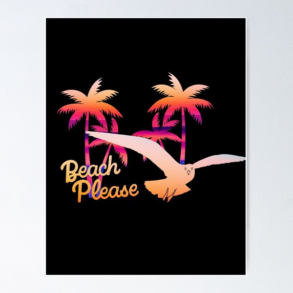 Item preview, Beach Please Seagull Design designed and sold by JMartinParadise.