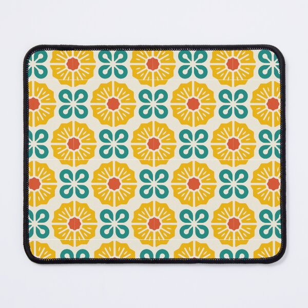 Item preview, KF 0089 H - Vintage Retro Flower 70s Modern Geometric Floral Pattern designed and sold by KhakiFinch.