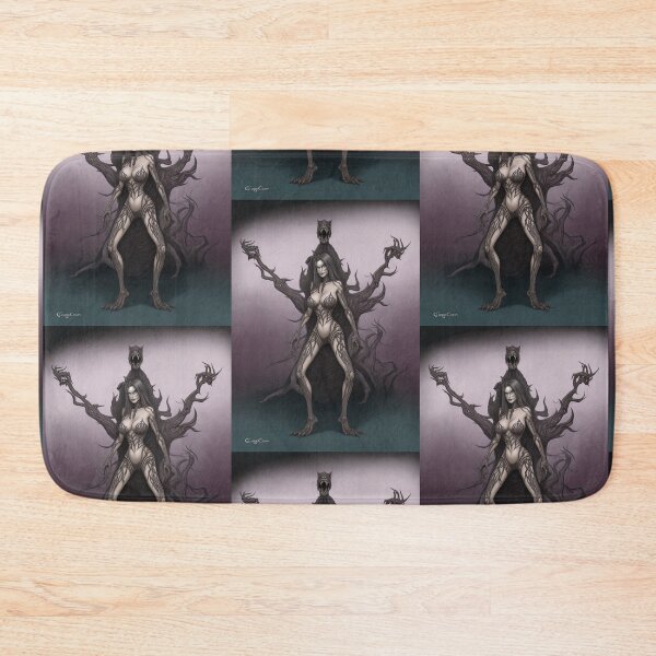 Item preview, A female werewolf witch illustration designed and sold by Vintage Designs +.