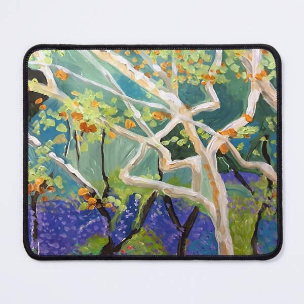 Item preview, magical forest in autumn, acrylic on paper designed and sold by Tereza Pilar Art.