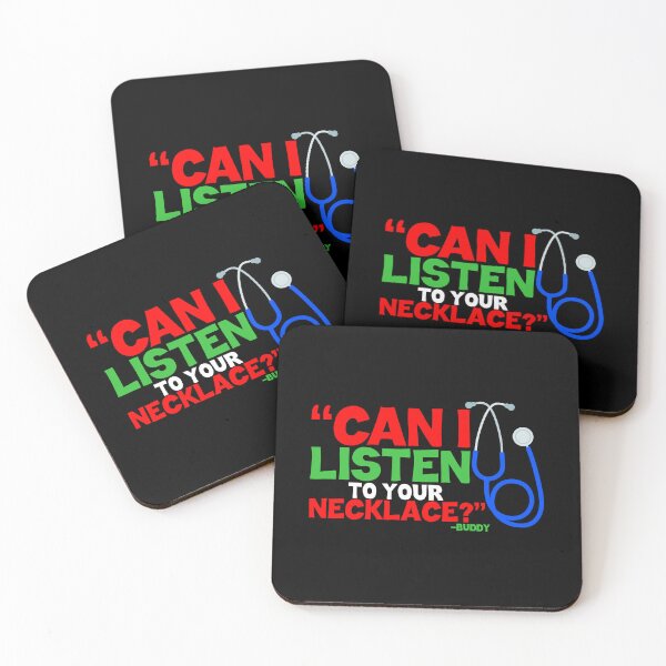 Item preview, Can I listen to your necklace? -Buddy the Elf, Elf  designed and sold by Sticker Up.