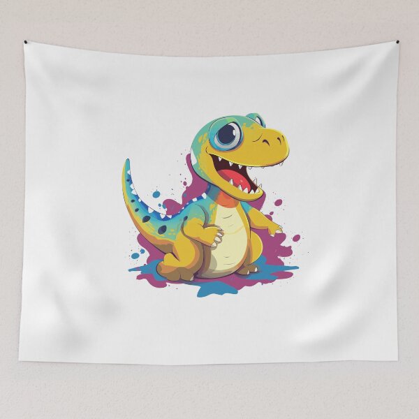 Aperçu de l'œuvre Cheerful Camarasaurus: Cheerful and Playful Dinosaur créée et vendue par CozyCanvasCrew.