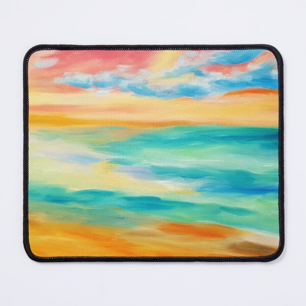 Item preview, peaceful sunrise, oil on canvas designed and sold by Tereza Pilar Art.