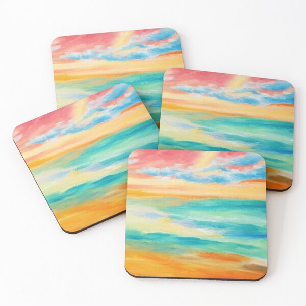 Item preview, peaceful sunrise, oil on canvas designed and sold by Tereza Pilar  Art.