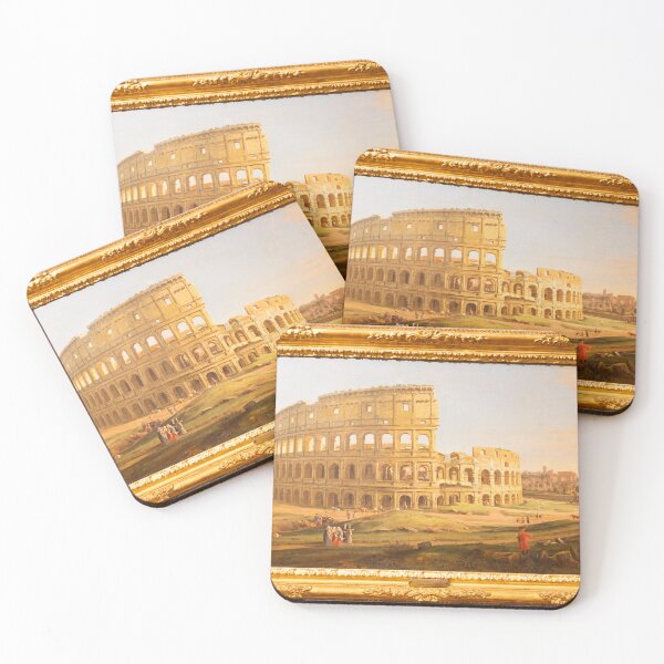 Item preview, The Colosseum,  Gaspare Vanvitelli painting, Rome 1736 designed and sold by Paolo Modena Photography    -   Fine Italian Art.