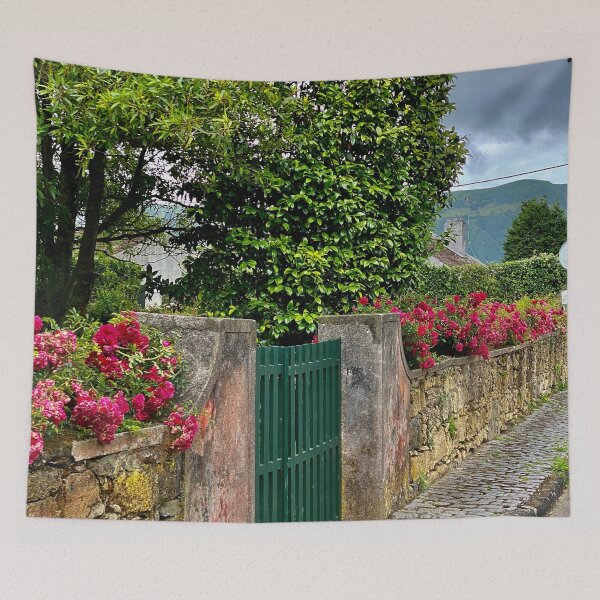 Item preview, Rose garden gate in the Azores Portugal  designed and sold by Susan Gallup.