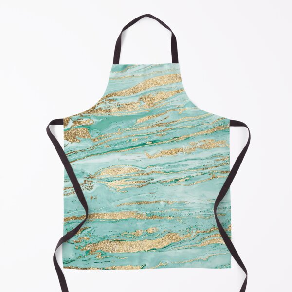 Item preview, Stylish Mint Gold Marble Abstract Liquid Paint designed and sold by InovArtS.