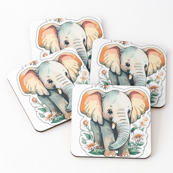 Item preview, cute baby elephant designed and sold by HAMDY-art.