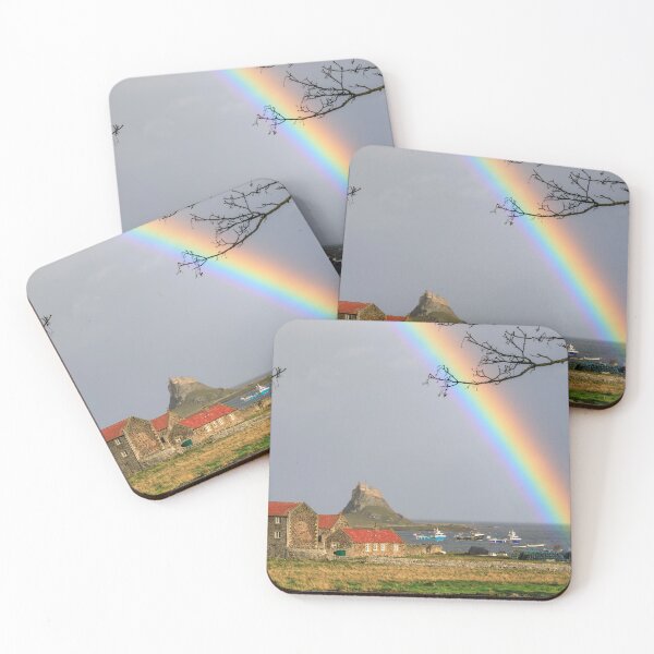 Item preview, Rainbow over Lindisfarne Castle designed and sold by bitm2007.