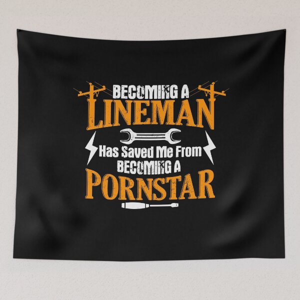 Item preview, Funny Lineman Father Men Electric Cable Lineman designed and sold by DSWShirts.