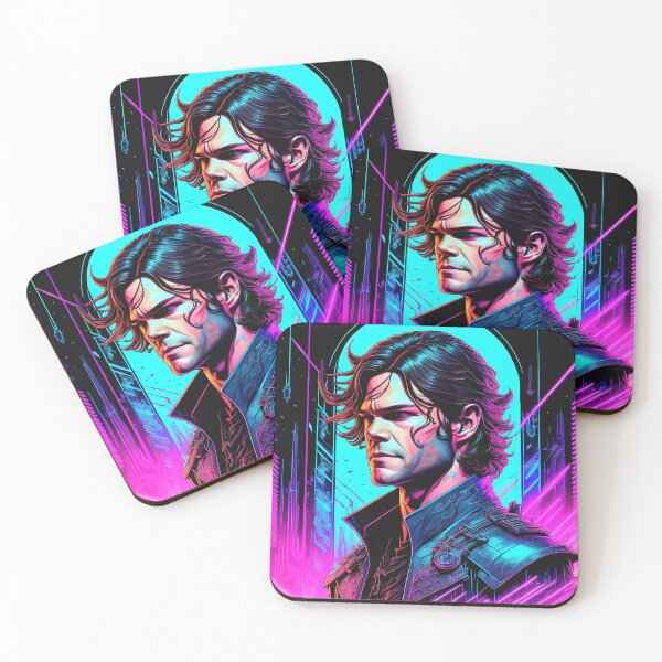 Item preview, Retrowave Supernatural Demon Hunter Sam Winchester  designed and sold by The Devil That You Forgot.