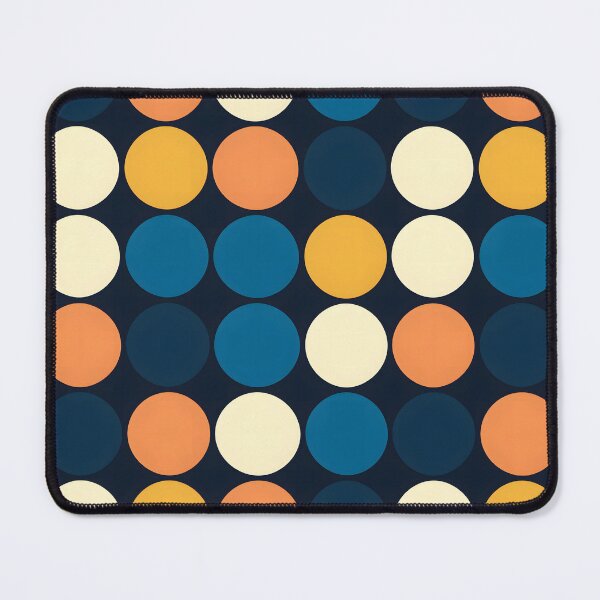 Item preview, Patrón abstracto de lunares vibrantes azul amarillo naranja designed and sold by DaliusD.